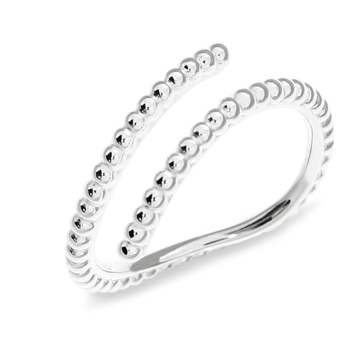 Ring Dots Silber zwing  Ringweite 50