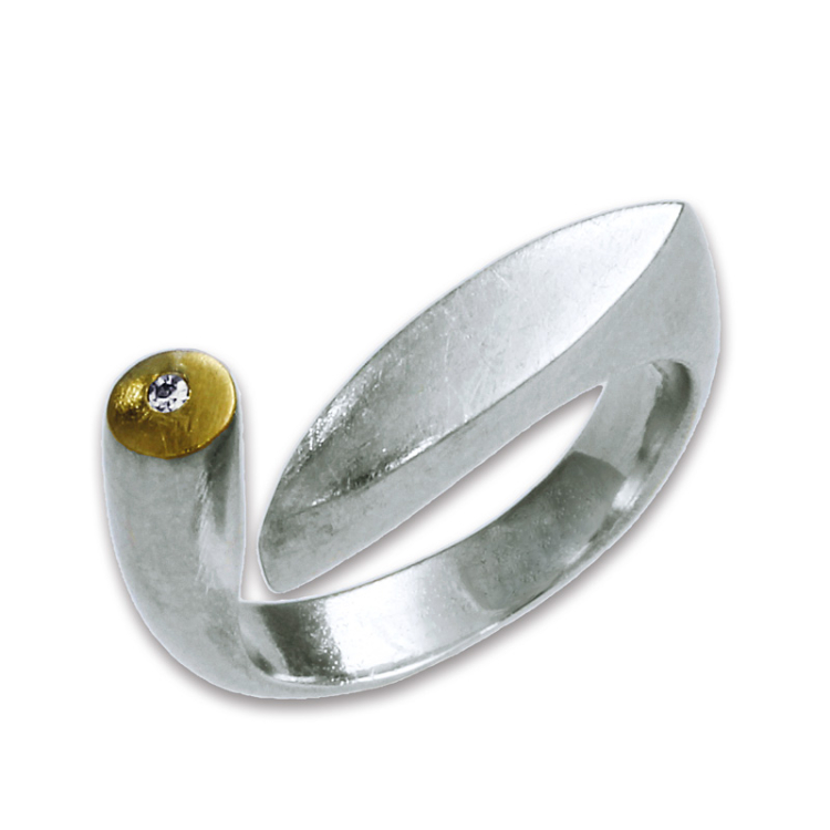 Ring si/go Dia 0,02 ct Ring size 51