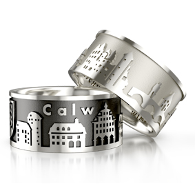 City ring Calw silver light Ring size 52