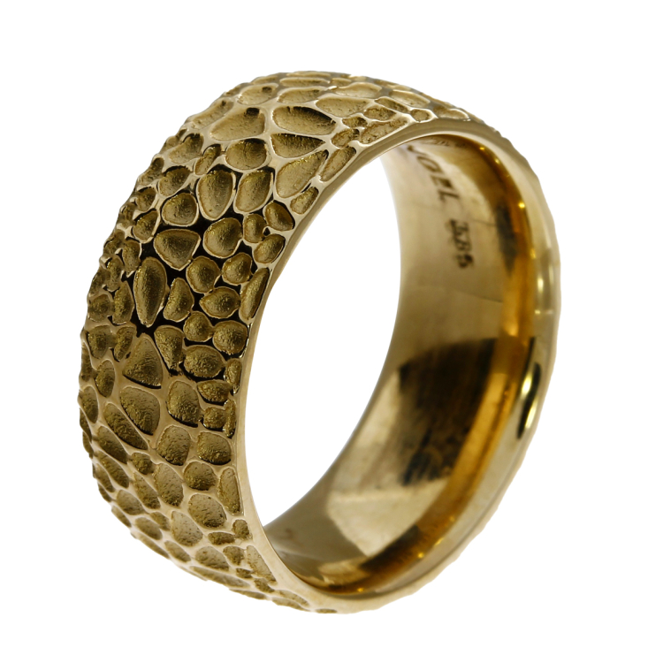 Ring Voronoi 10 mm 585 Gold Ringweite 52