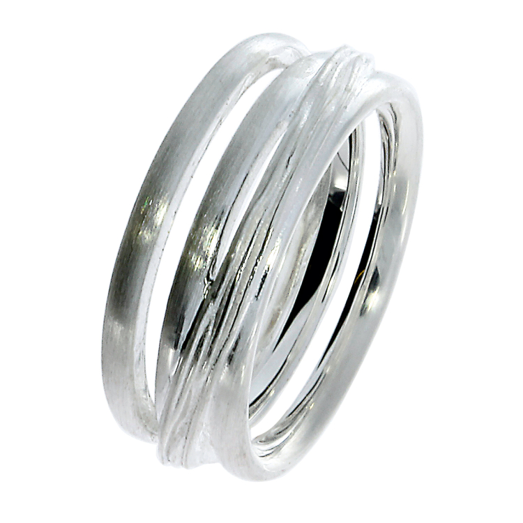 Ring Crease-Bondage No3 Silver   