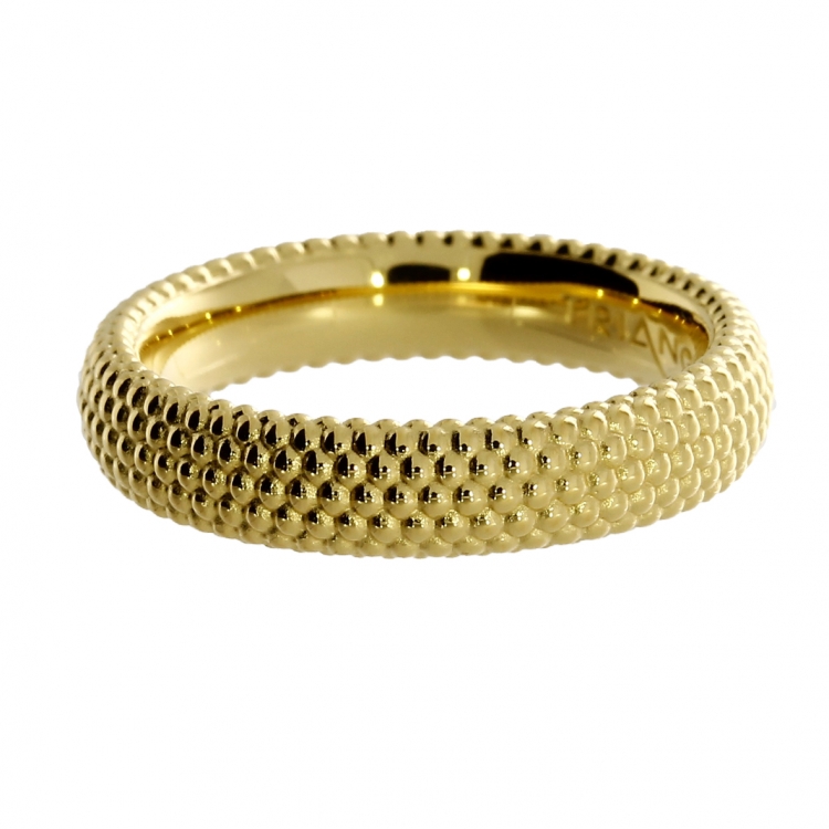 Ring Dots 4,0 mm Silber vergoldet Ringweite 52