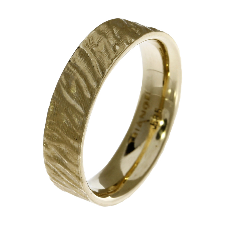 Ring Lamello 6 mm 585 Gold Ringweite 52