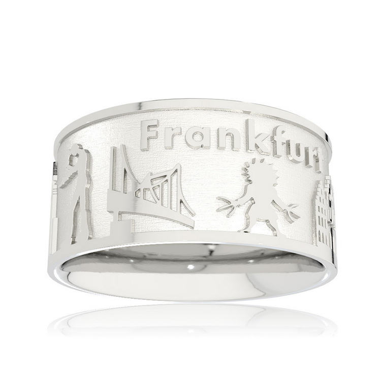 City Ring Frankfurt am Main Silver light Ring size 52