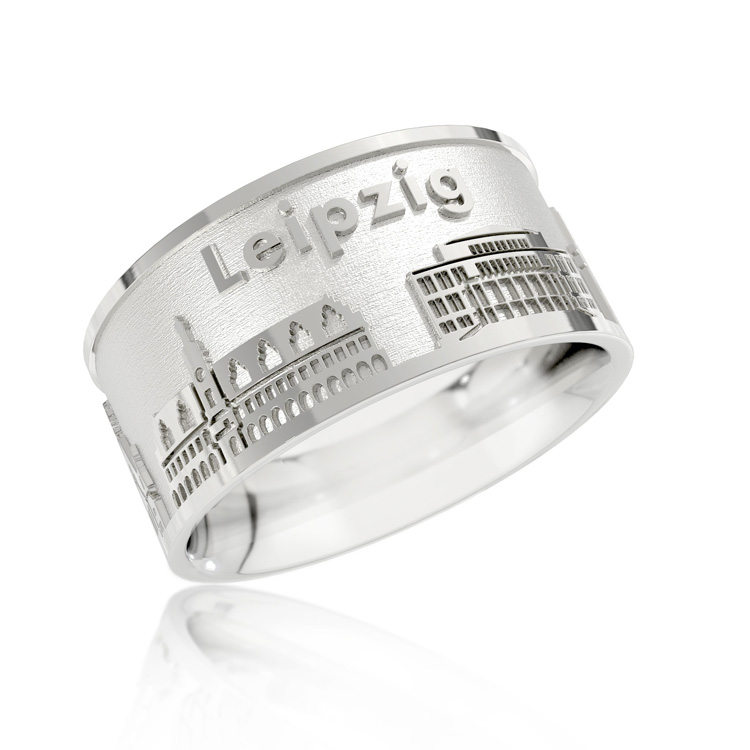 Ring City of Leipzig silver light Ring size 52