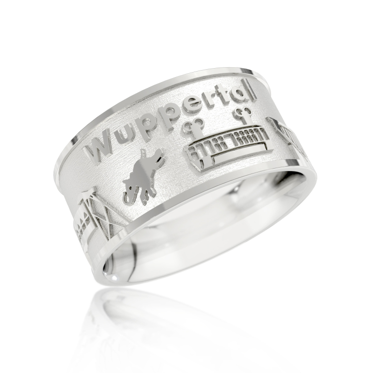 City ring Wuppertal silver light Ring size 52