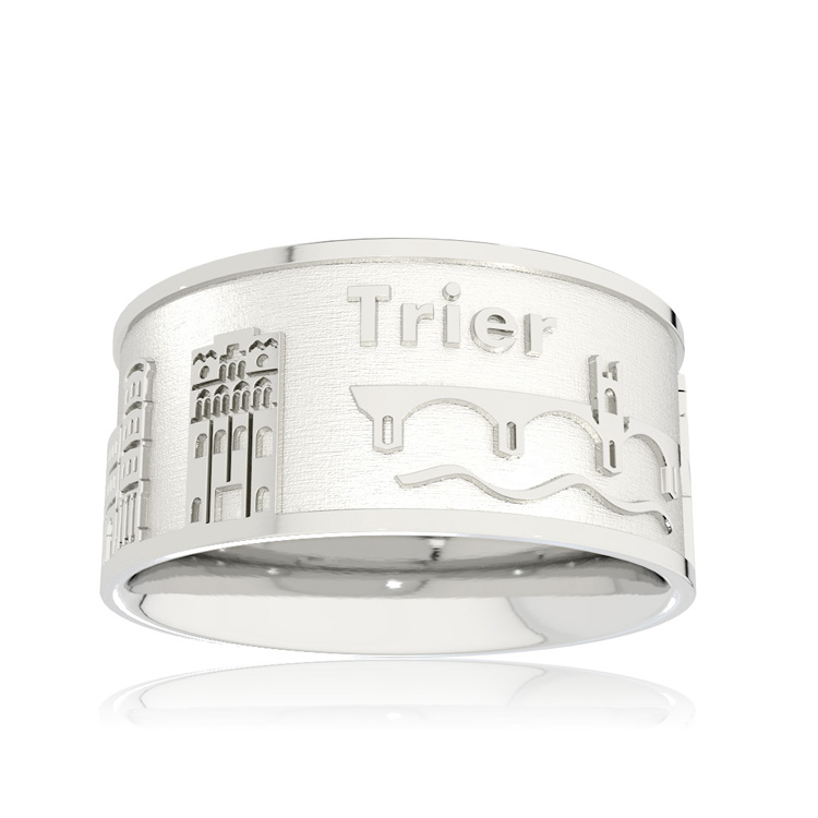 City ring Trier silver light Ring size 52