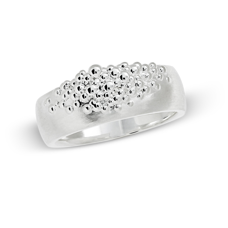 Ring Dots Silver 7 mm Ring size 52