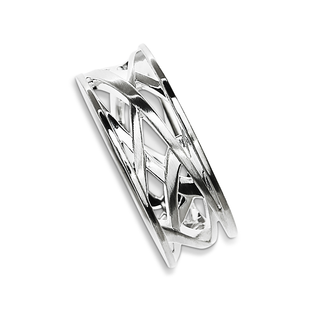 Ring Erde Silber Ringweite 52