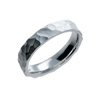 Ring si Hammerschlag 4 mm Ringweite 54