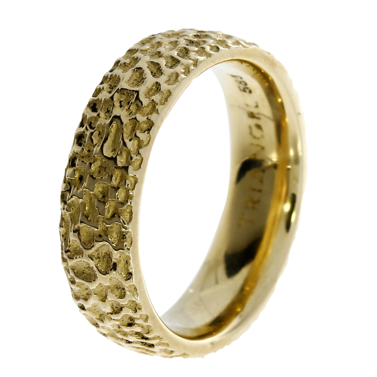 Ring Voronoi 6 mm 585 gold Ring size 54