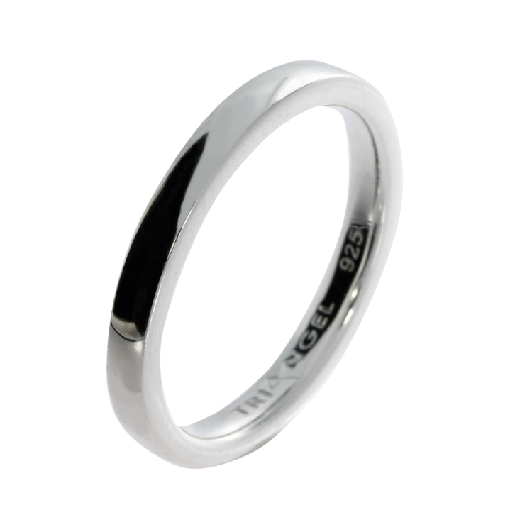Partner ring silver matt 3 mm   Ring size 52