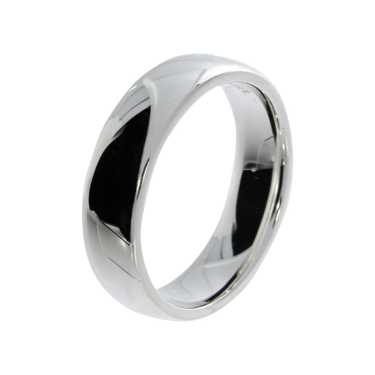 Partner Ring Silver matt 6 mm wide   Ring size 60