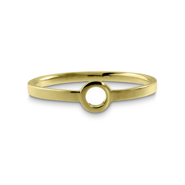 Ring Gold 585 Fleur du tube Ringweite 54