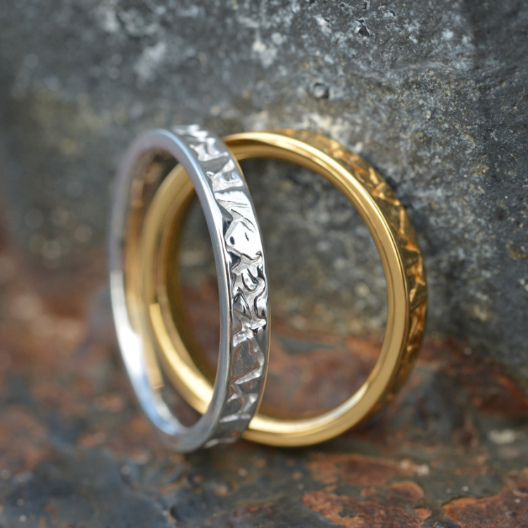 Partner Ring Silver Boulder 3 mm   Ring size 54