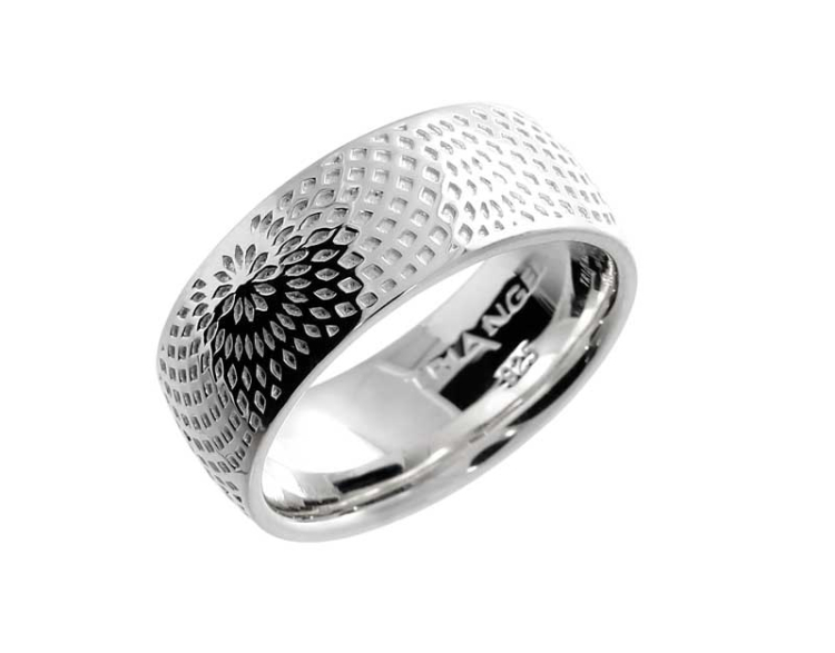 Ring si Illusion 8.0 wide silver light   