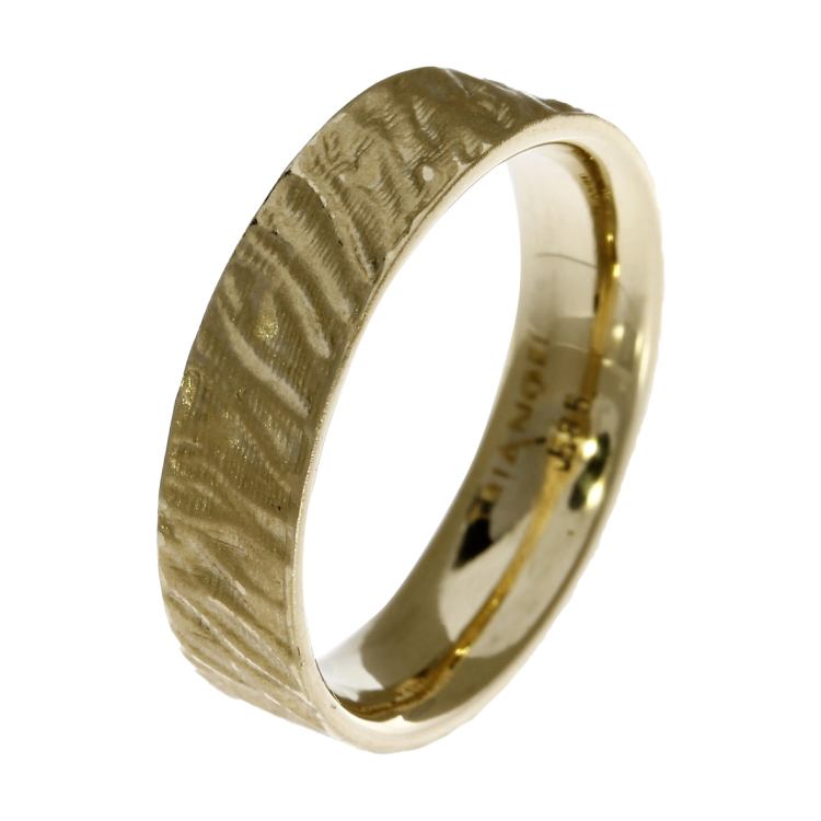 Ring Lamello 6 mm 585 Gold Ringweite 60