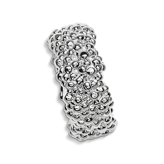 Ring Dots Silber polliert 8 mm Ringweite 60