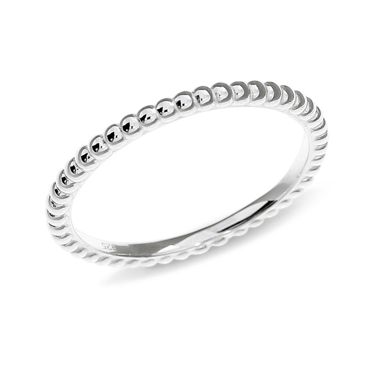 Ring Dots Silber reihig Ringweite 62