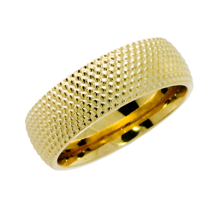 Ring Dots 7 mm 585 Gelbgold Ringweite 64