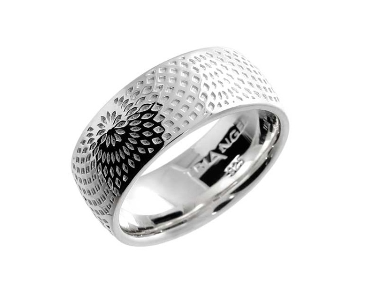 Ring si Illusion 8.0 breit silber hell Ringweite 64