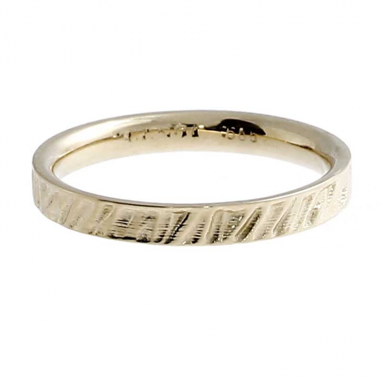 Ring Lamello 3 mm 585 Gold Ringweite UNI