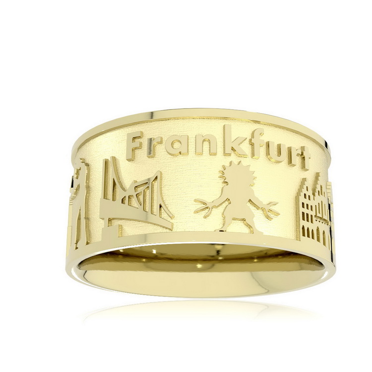 Stadtring Frankfurt am Main 585 Gelbgold Ringweite UNI