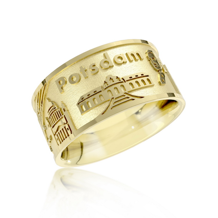 Stadtring Potsdam 585 Gelbgold Ringweite UNI