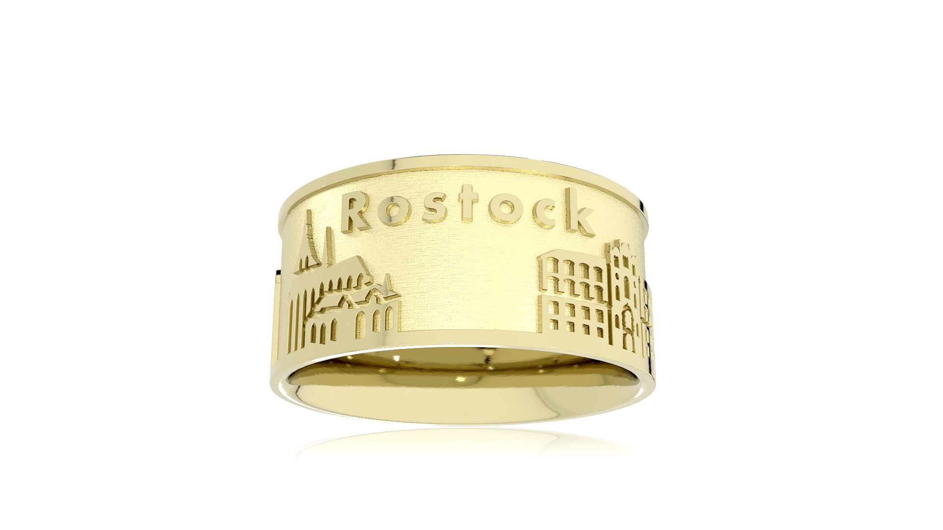 City ring Rostock 585 yellow gold