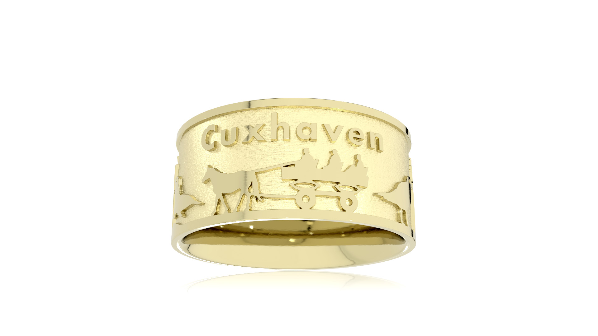 Ring City of Cuxhaven 585 yellow gold