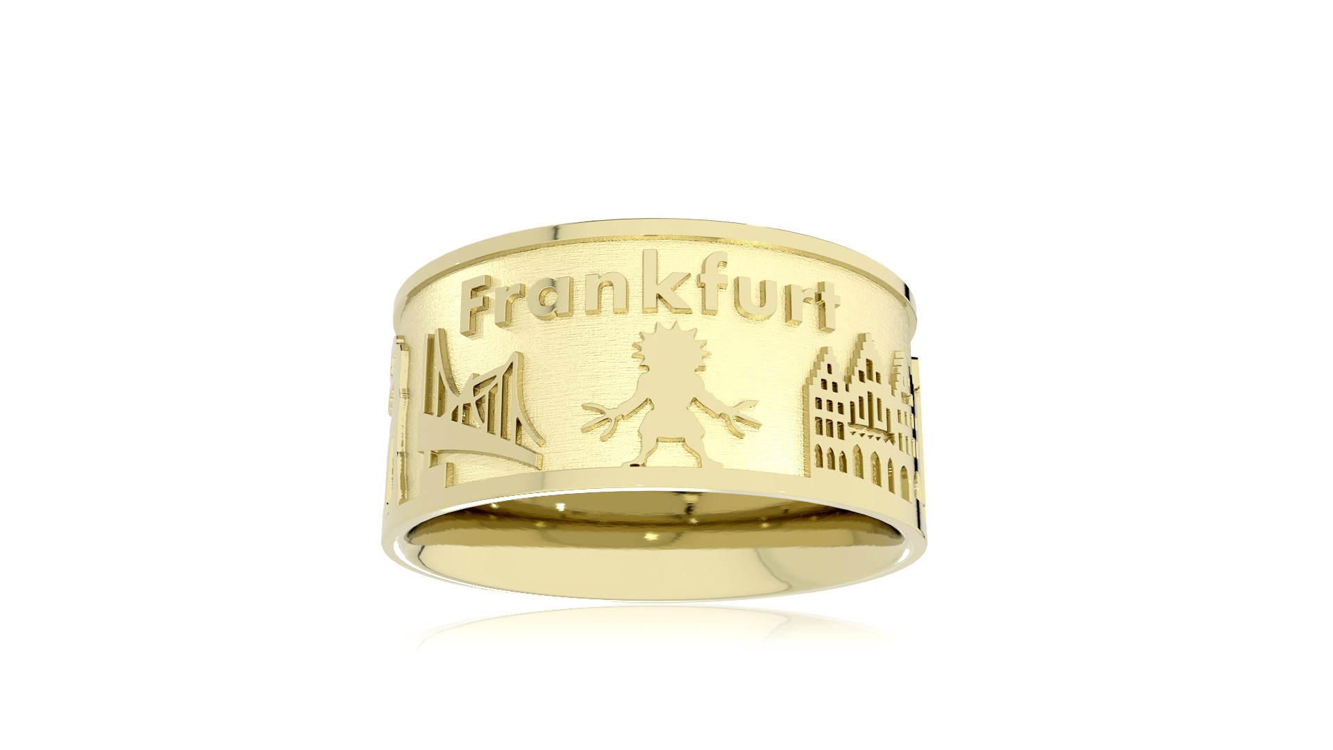 City ring Frankfurt am Main 585 yellow gold