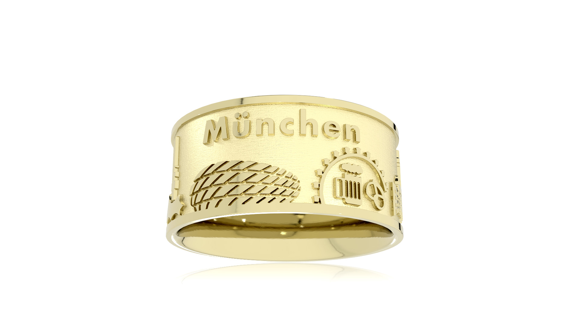 City Ring Munich 585 Yellow Gold
