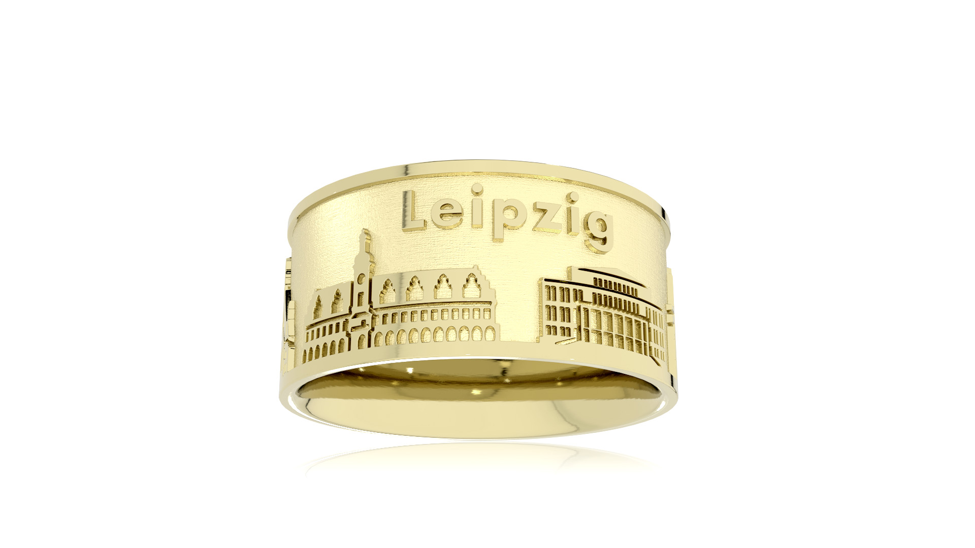 Ring City of Leipzig 585 yellow gold