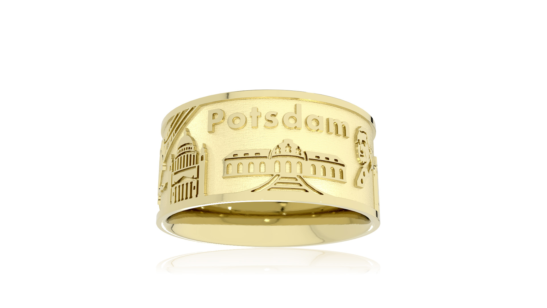 City ring Potsdam 585 yellow gold